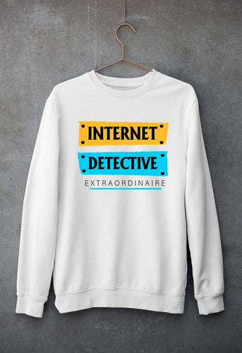 Internet Unisex Sweatshirt for Men/Women-White-Ektarfa.online
