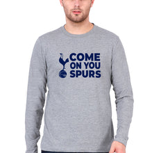Load image into Gallery viewer, Tottenham Hotspur (Spurs) Full Sleeves T-Shirt for Men-Grey Melange-Ektarfa.online
