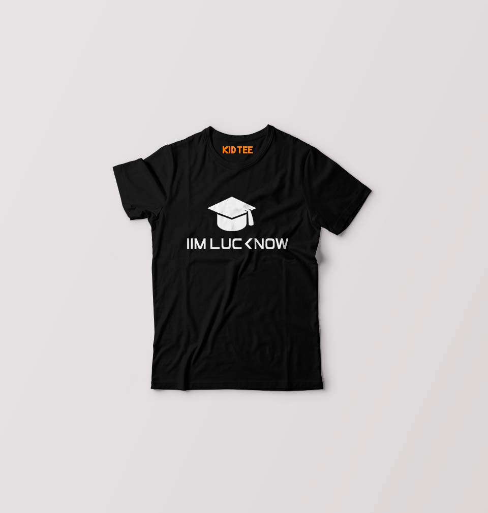 IIM L Lucknow Kids T-Shirt for Boy/Girl-0-1 Year(20 Inches)-Black-Ektarfa.online