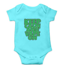 Load image into Gallery viewer, keep calm and vape on Kids Romper For Baby Boy/Girl-0-5 Months(18 Inches)-Sky Blue-Ektarfa.online
