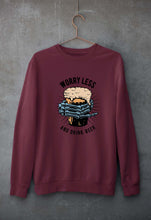 Load image into Gallery viewer, Beer Unisex Sweatshirt for Men/Women-S(40 Inches)-Maroon-Ektarfa.online
