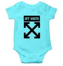 Load image into Gallery viewer, Off White Kids Romper For Baby Boy/Girl-0-5 Months(18 Inches)-Sky Blue-Ektarfa.online
