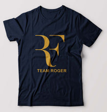 Load image into Gallery viewer, Roger Federer T-Shirt for Men-S(38 Inches)-Navy Blue-Ektarfa.online
