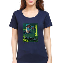 Load image into Gallery viewer, Sebastian Vettel F1 T-Shirt for Women-XS(32 Inches)-Navy Blue-Ektarfa.online
