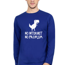 Load image into Gallery viewer, Internet Full Sleeves T-Shirt for Men-Royal Blue-Ektarfa.online
