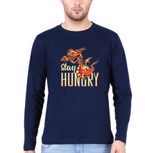 Load image into Gallery viewer, Hungry Dragon Full Sleeves T-Shirt for Men-S(38 Inches)-Navy Blue-Ektarfa.online
