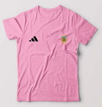 Load image into Gallery viewer, Argentina Football T-Shirt for Men-S(38 Inches)-Light Baby Pink-Ektarfa.online
