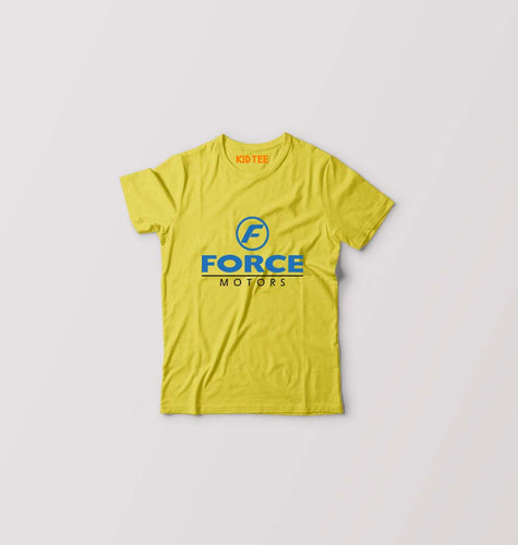 Force Motors Kids T-Shirt for Boy/Girl-Yellow-Ektarfa.online