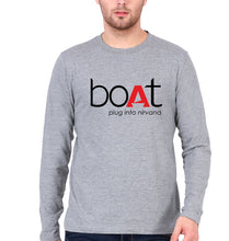 Load image into Gallery viewer, Boat Full Sleeves T-Shirt for Men-Grey Melange-Ektarfa.online
