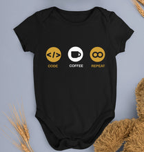 Load image into Gallery viewer, Coder Kids Romper For Baby Boy/Girl-Black-Ektarfa.online
