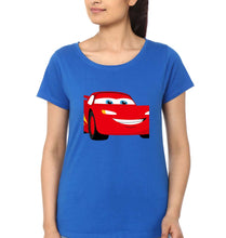 Load image into Gallery viewer, Lightning McQueen T-Shirt for Women-Royal Blue-Ektarfa.online
