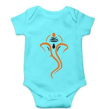 Load image into Gallery viewer, Ganpati JI(Ganesh) Kids Romper For Baby Boy/Girl-0-5 Months(18 Inches)-Sky Blue-Ektarfa.online
