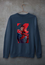 Load image into Gallery viewer, Superman Superhero Unisex Sweatshirt for Men/Women-Navy Blue-Ektarfa.online
