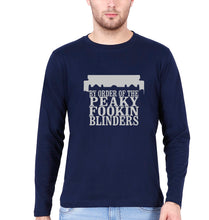 Load image into Gallery viewer, Peaky Blinders Full Sleeves T-Shirt for Men-Navy Blue-Ektarfa.online
