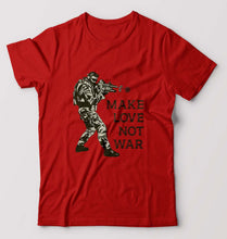 Load image into Gallery viewer, Guns N&#39; Roses Make Love Not War T-Shirt for Men-S(38 Inches)-Red-Ektarfa.online
