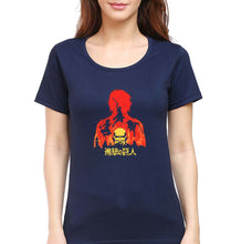 Load image into Gallery viewer, Attack on Titan T-Shirt for Women-Navy Blue-Ektarfa.online
