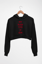 Load image into Gallery viewer, Gym Crop HOODIE FOR WOMEN-Black-Ektarfa.online
