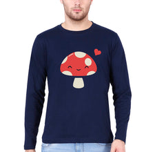 Load image into Gallery viewer, Mushroom Full Sleeves T-Shirt for Men-Navy blue-Ektarfa.online
