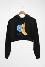 Load image into Gallery viewer, Banana Crop HOODIE FOR WOMEN-Black-Ektarfa.online
