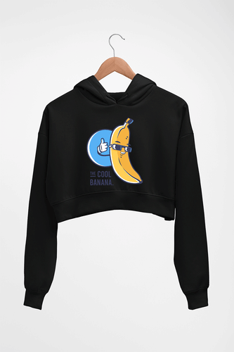 Banana Crop HOODIE FOR WOMEN-Black-Ektarfa.online