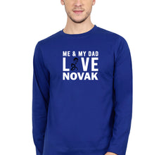 Load image into Gallery viewer, Love Novak Djokovic Tennis Full Sleeves T-Shirt for Men-Royal Blue-Ektarfa.online
