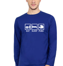 Load image into Gallery viewer, PUBG Eat Sleep Pubg Full Sleeves T-Shirt for Men-Royal Blue-Ektarfa.online
