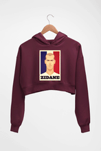 Load image into Gallery viewer, Zidane Crop HOODIE FOR WOMEN-Maroon-Ektarfa.online
