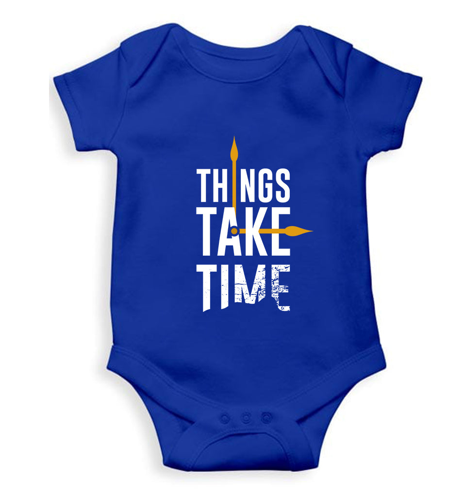 Time Kids Romper For Baby Boy/Girl-0-5 Months(18 Inches)-Royal Blue-Ektarfa.online