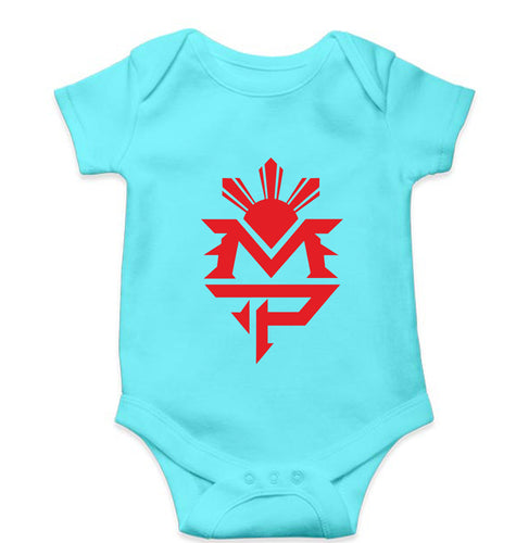 MP Manny Paquiao Pacman Kids Romper For Baby Boy/Girl-0-5 Months(18 Inches)-Sky Blue-Ektarfa.online