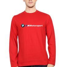 Load image into Gallery viewer, BMW Motorsport Full Sleeves T-Shirt for Men-Red-Ektarfa.online
