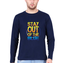 Load image into Gallery viewer, PUBG Stay Out Of The Blue T Full Sleeves T-Shirt for Men-Navy Blue-Ektarfa.online
