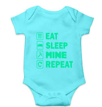 Load image into Gallery viewer, Minecraft Kids Romper For Baby Boy/Girl-0-5 Months(18 Inches)-Sky Blue-Ektarfa.online
