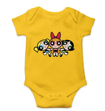 Load image into Gallery viewer, Powerpuff Girls Kids Romper For Baby Boy/Girl-0-5 Months(18 Inches)-Yellow-Ektarfa.online
