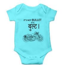 Load image into Gallery viewer, Royal Enfield Bullet Kids Romper For Baby Boy/Girl-0-5 Months(18 Inches)-Sky Blue-Ektarfa.online
