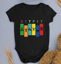 Load image into Gallery viewer, Gym Kids Romper For Baby Boy/Girl-Black-Ektarfa.online
