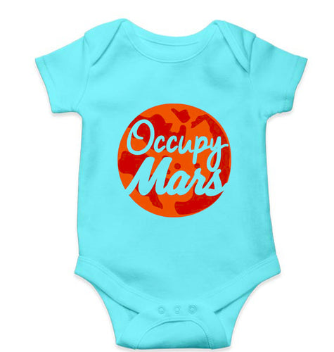 Occupy Mars Elon Musk Kids Romper For Baby Boy/Girl-0-5 Months(18 Inches)-Sky Blue-Ektarfa.online