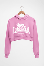 Load image into Gallery viewer, Lonsdale Crop HOODIE FOR WOMEN-Light Baby Pink-Ektarfa.online

