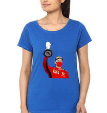 Load image into Gallery viewer, Sebastian Vettel F1 T-Shirt for Women-Royal Blue-Ektarfa.online
