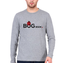 Load image into Gallery viewer, Bug Bsdk Full Sleeves T-Shirt for Men-S(38 Inches)-Grey Melange-Ektarfa.online
