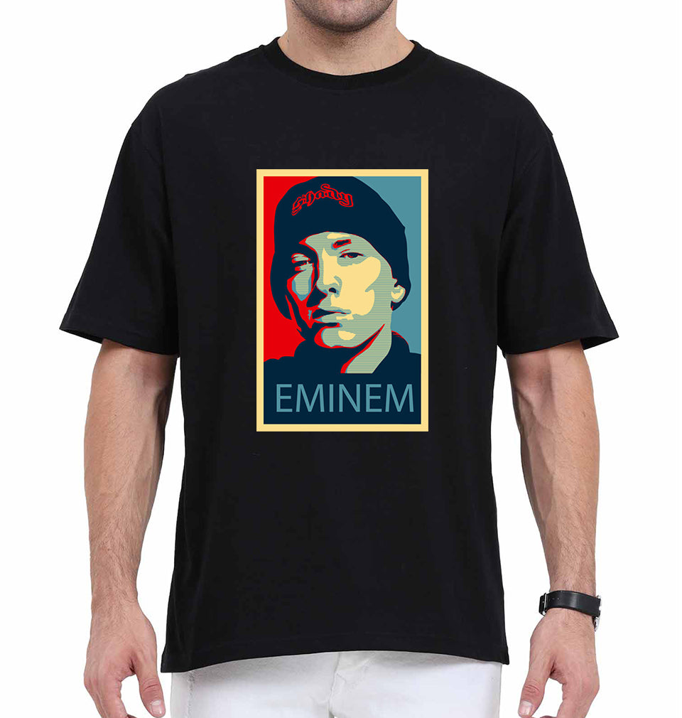 EMINEM Oversized T-Shirt for Men-Black-Ektarfa.online