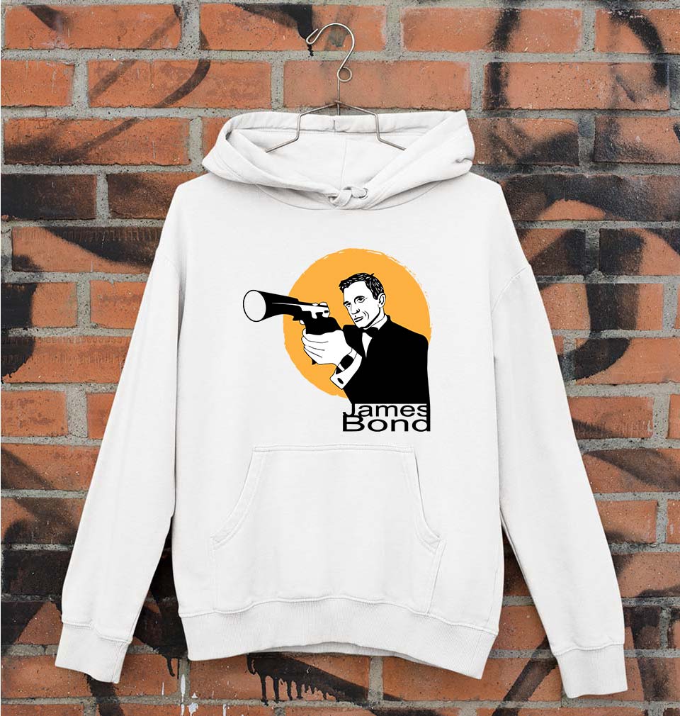 James Bond 007 Unisex Hoodie for Men/Women-White-Ektarfa.online