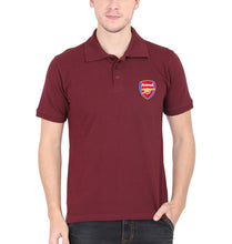 Load image into Gallery viewer, Arsenal Logo Polo T-Shirt for Men-S(38 Inches)-Maroon-Ektarfa.co.in
