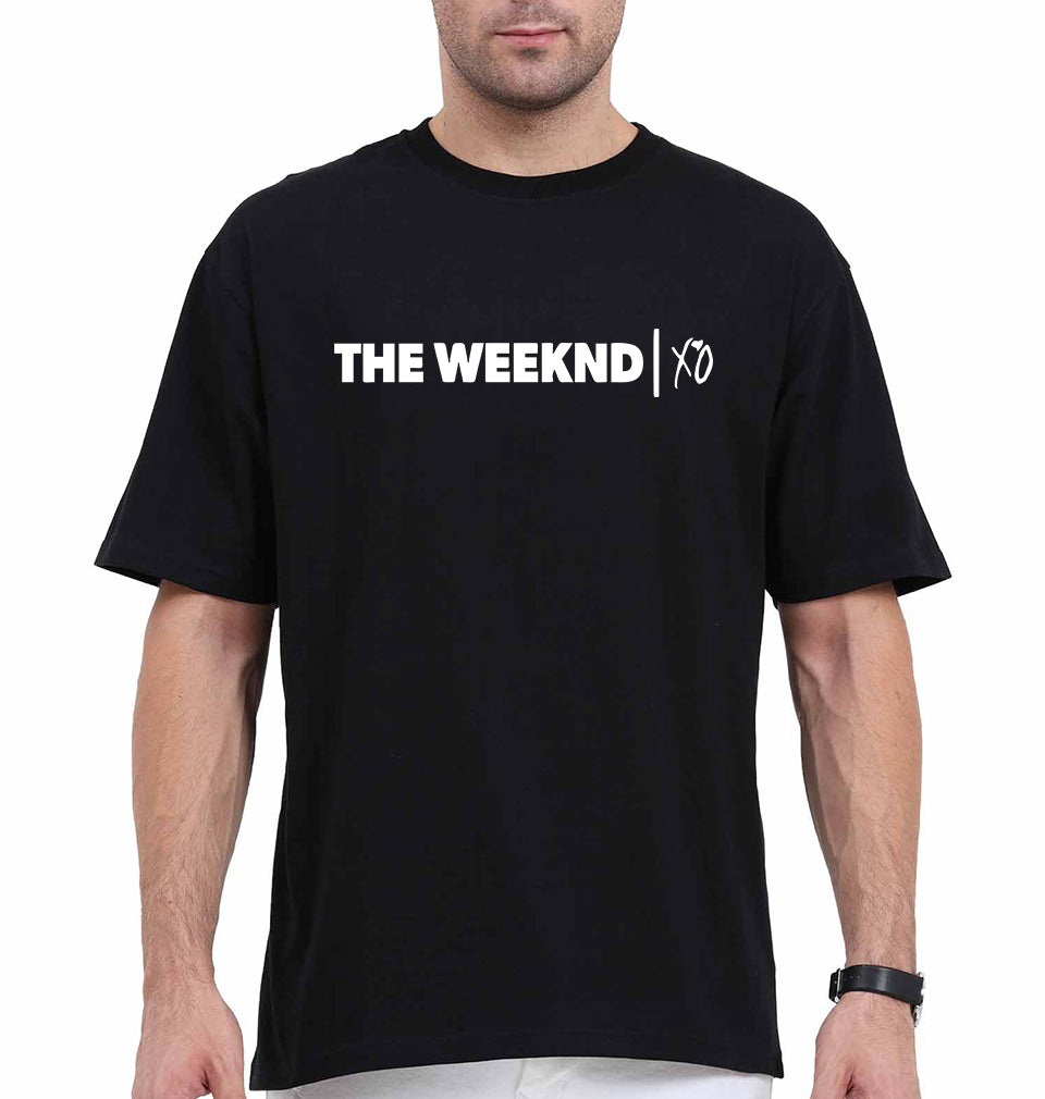 The Weeknd Oversized T-Shirt for Men-Black-Ektarfa.online