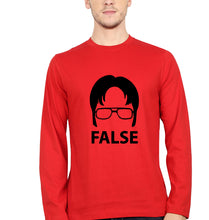 Load image into Gallery viewer, Dwight Schrute Full Sleeves T-Shirt for Men-Red-Ektarfa.online
