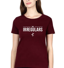 Load image into Gallery viewer, The Irregulars T-Shirt for Women-XS(32 Inches)-Maroon-Ektarfa.online
