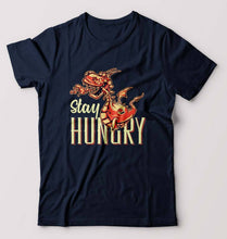 Load image into Gallery viewer, Hungry Dragon T-Shirt for Men-S(38 Inches)-Navy Blue-Ektarfa.online
