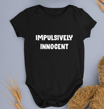 Load image into Gallery viewer, Impulsively Innocent Kids Romper For Baby Boy/Girl-0-5 Months(18 Inches)-Black-Ektarfa.online
