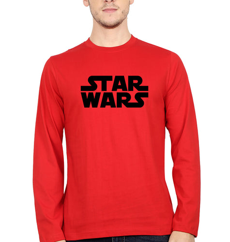 Star Wars Full Sleeves T-Shirt for Men-Red-Ektarfa.online