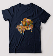 Load image into Gallery viewer, Piano T-Shirt for Men-Navy Blue-Ektarfa.online
