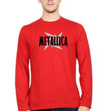 Load image into Gallery viewer, Metallica Full Sleeves T-Shirt for Men-Red-Ektarfa.online
